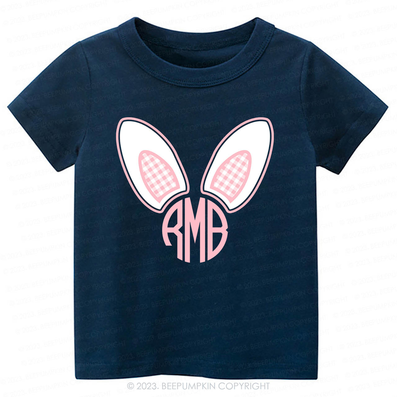 Monogrammed Bunny Easter -Toddler Tees