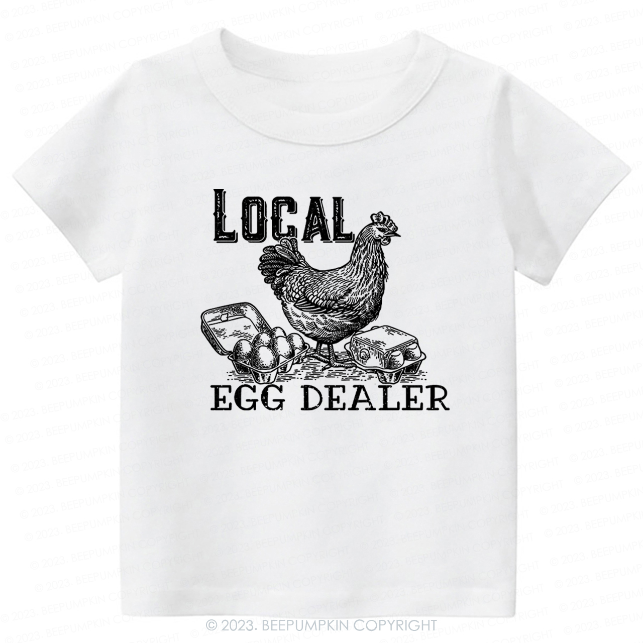 Local Egg Dealer Kids Retro -Toddler Tees