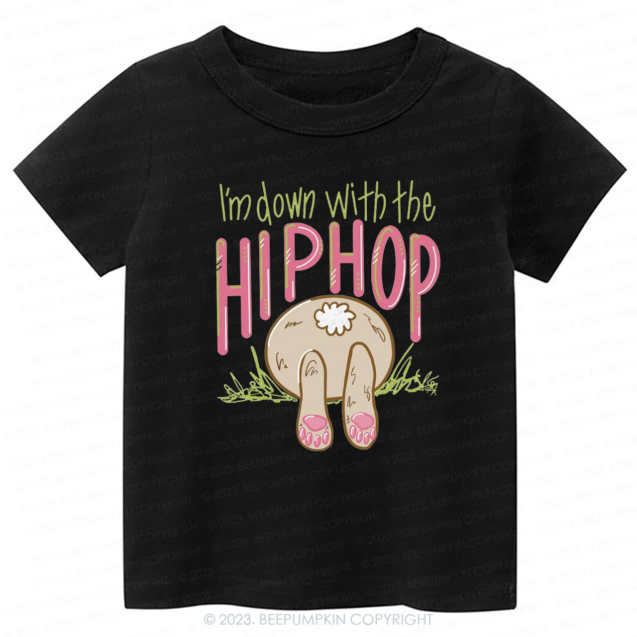 Hip Hop Bunny Tail St.Patricks Day-Toddler&Kids Tees