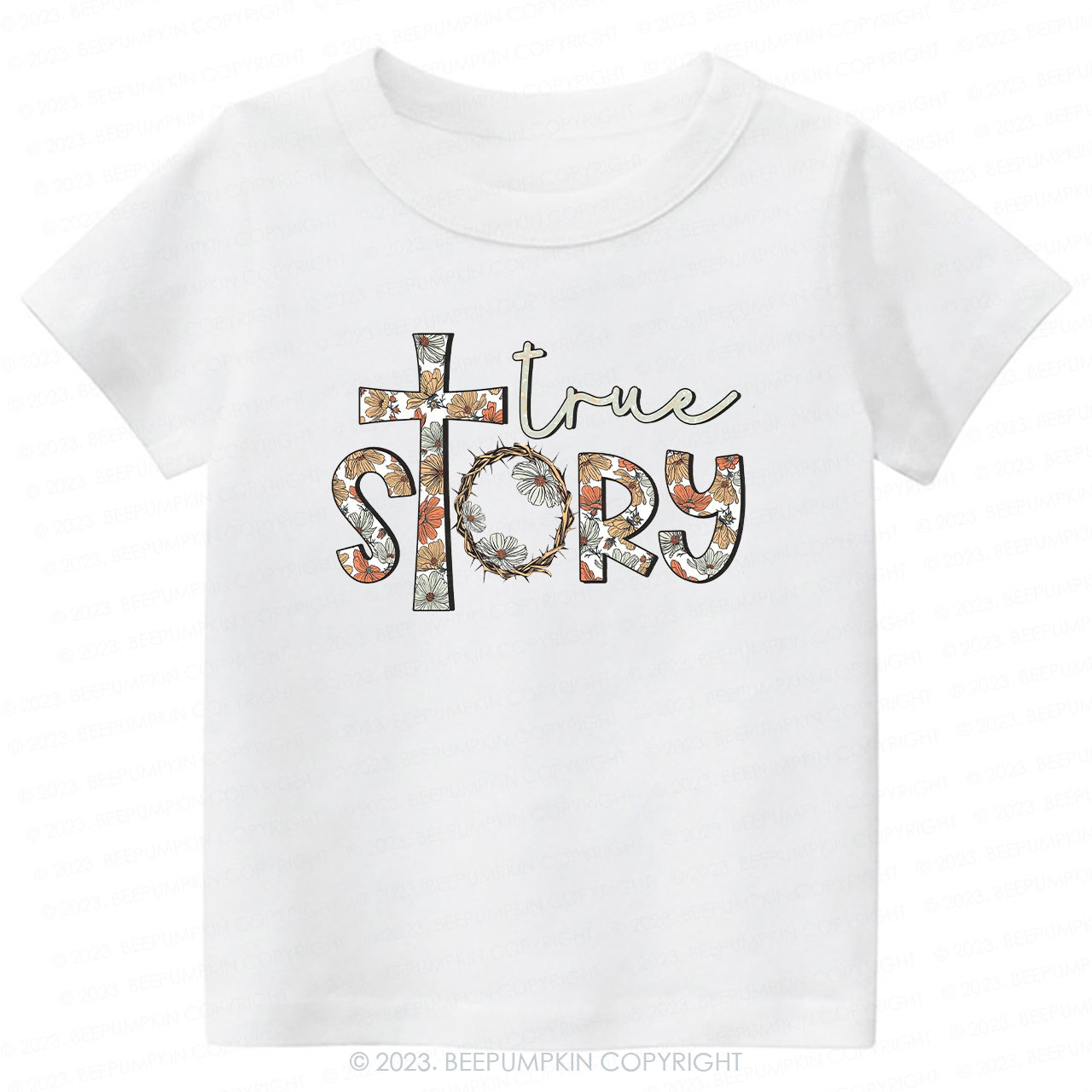 True Story Flowers Easter Toddler Tees