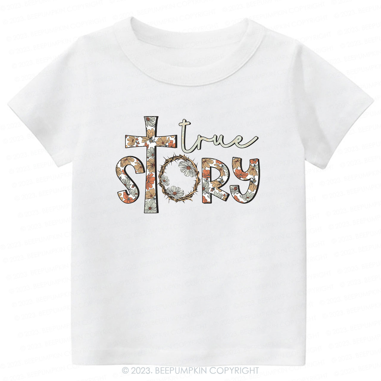 True Story Flowers Easter Toddler Tees