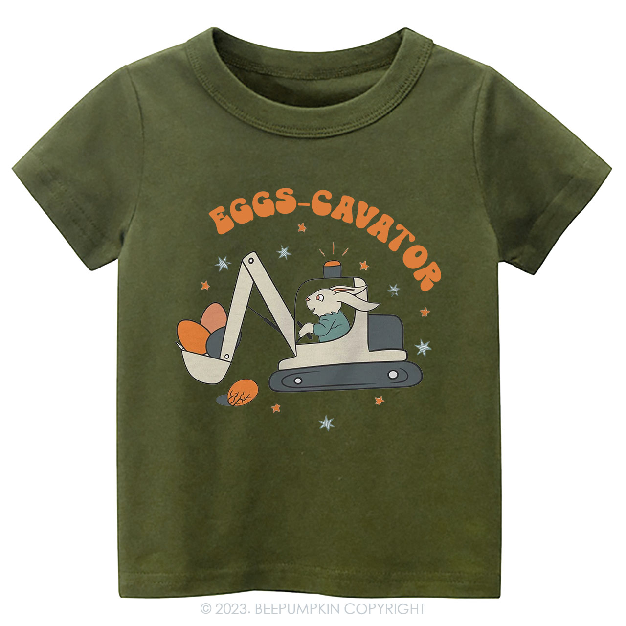 Eggs Cavator Construction Easter Toddler Tees