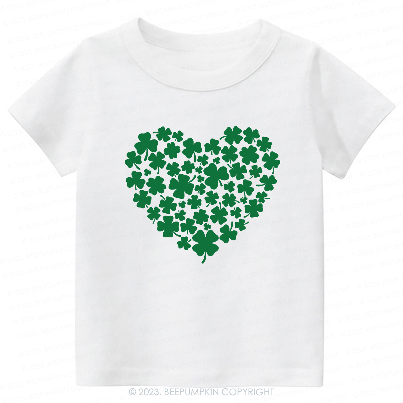 Shamrock Heart St.Patricks Day-Toddler&Kids Tees