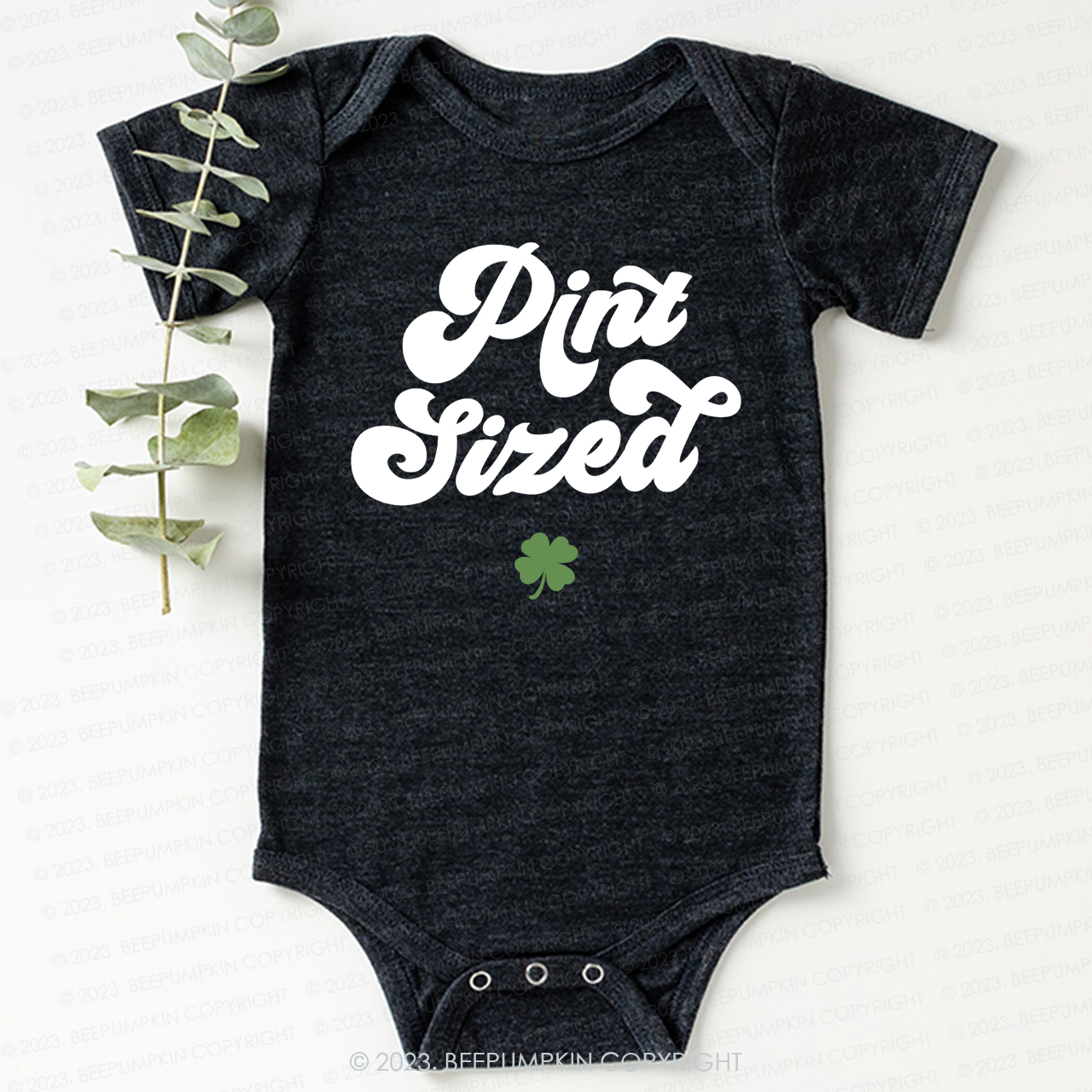 Pint Sized St.Patricks Day Bodysuit For Baby