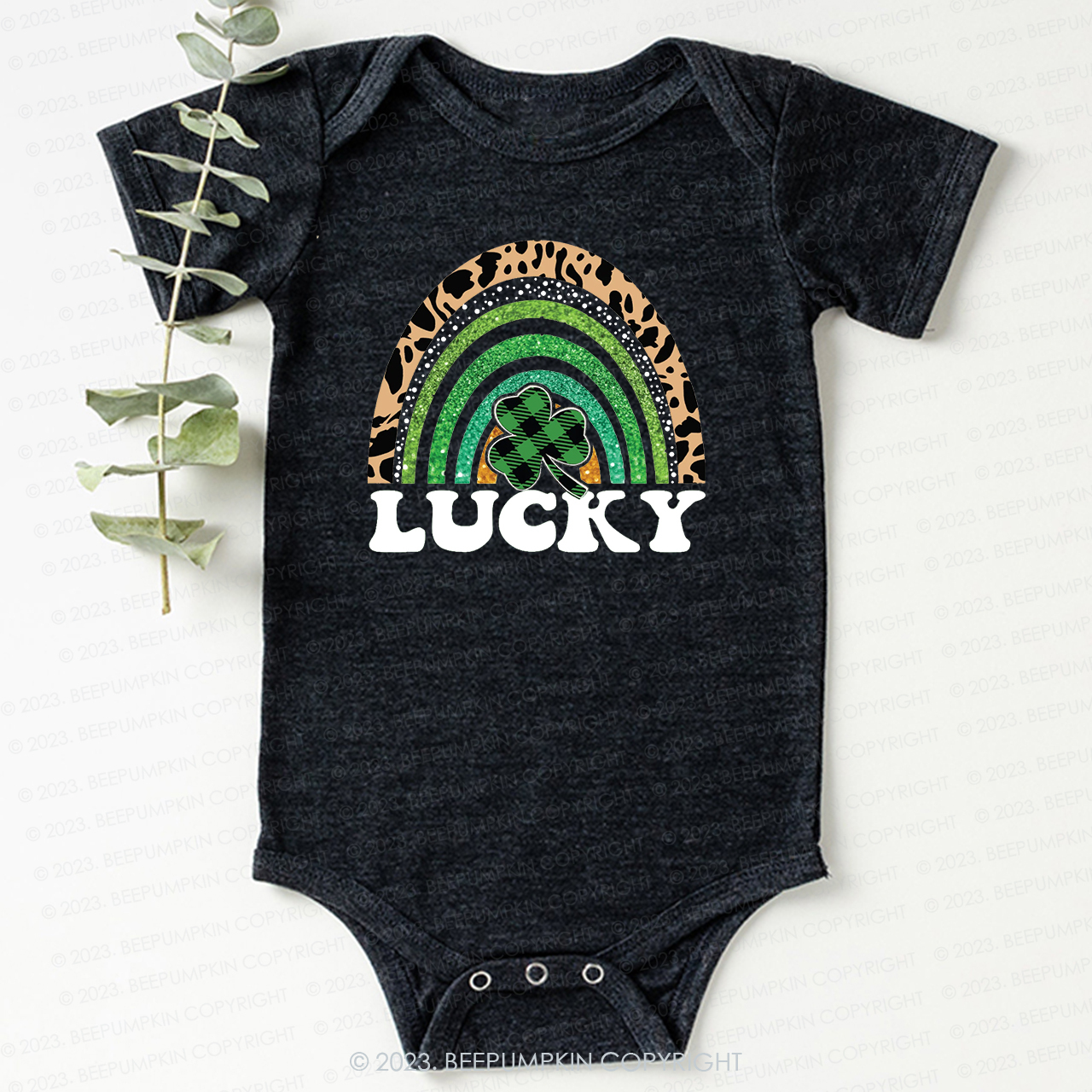 Lucky Rainbow St.Patricks Day Bodysuit For Baby
