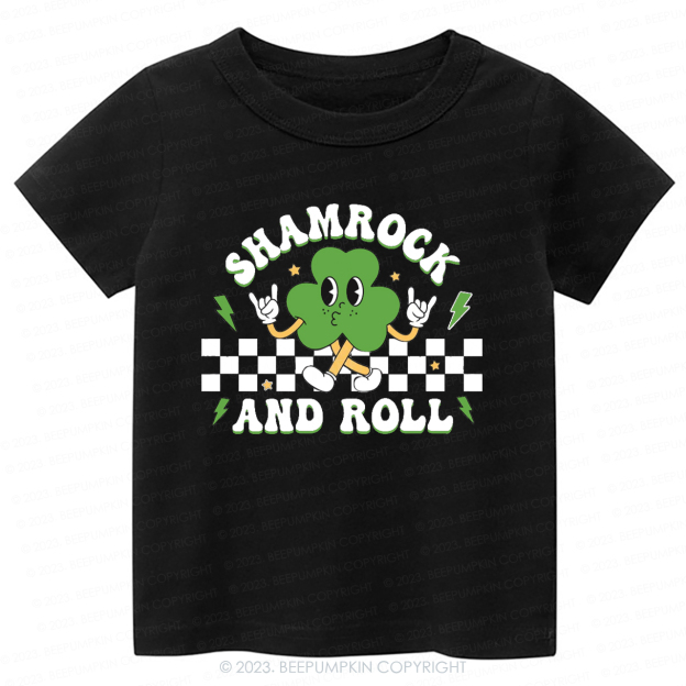 Shamrock And Roll St.Patricks Day -Toddler Tees