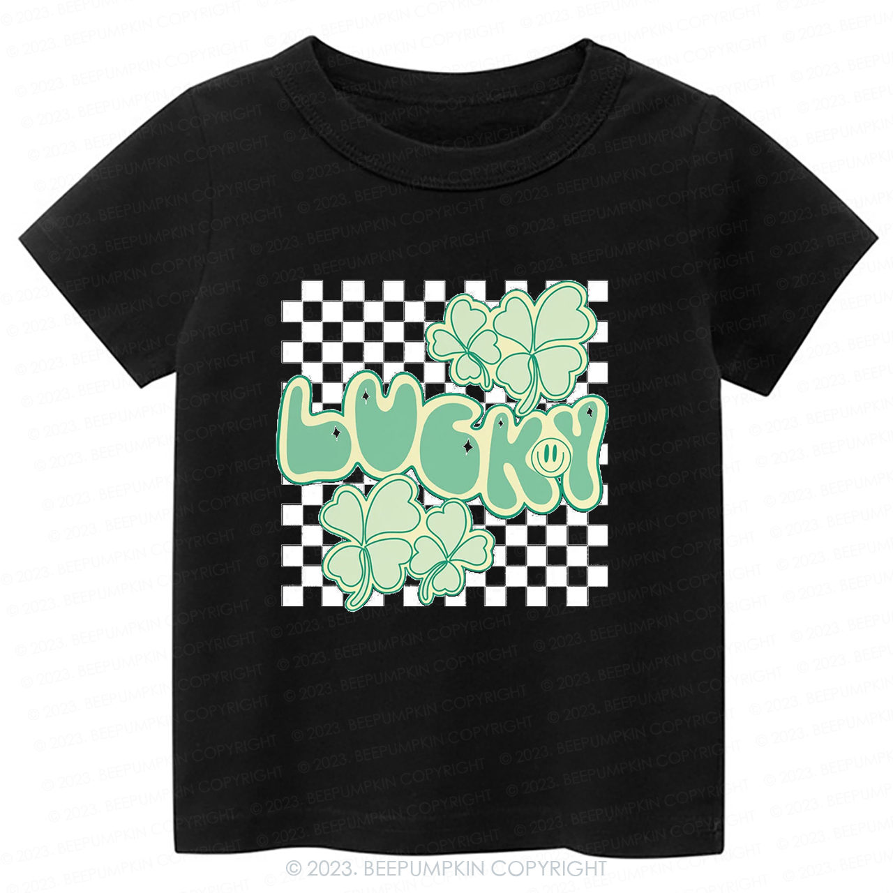 Retro Lucky Clover Leaf St.Patricks Day -Toddler Tees