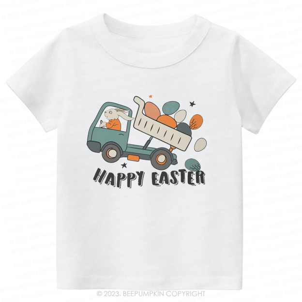 Easter Dumper Truck Construction-Toddler Tees