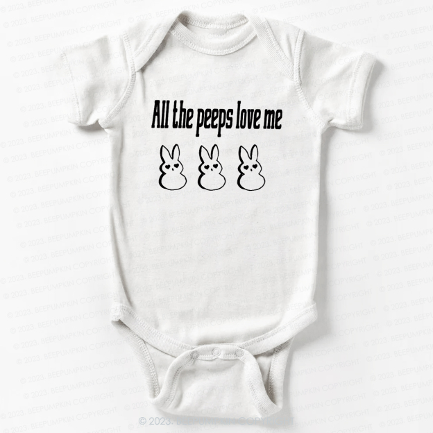 All the Peeps Love Me Easter Bodysuit For Baby