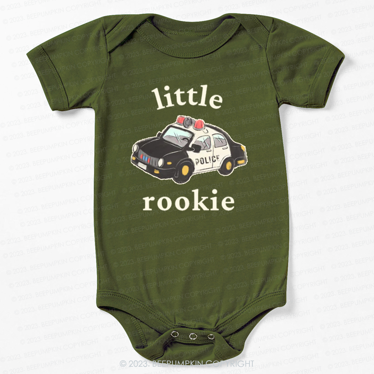 Little Rookie Police Car Bodysuit For Baby