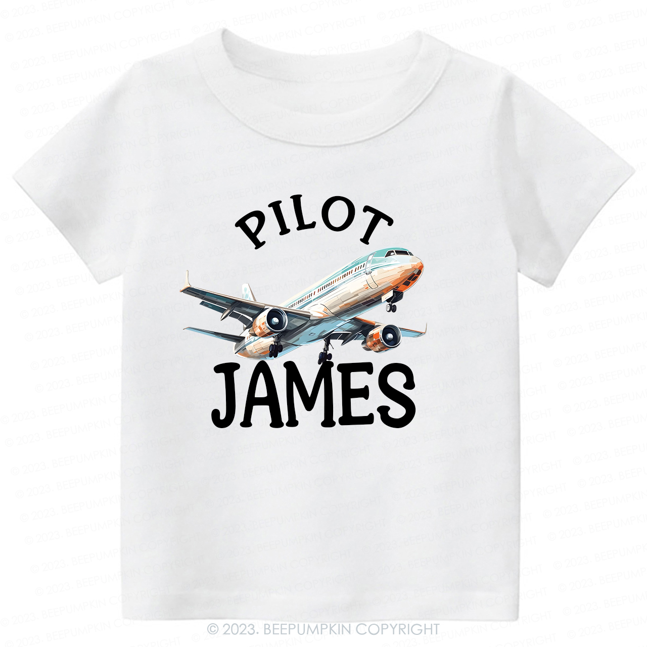  Custom Name Pilot -Toddler Tees