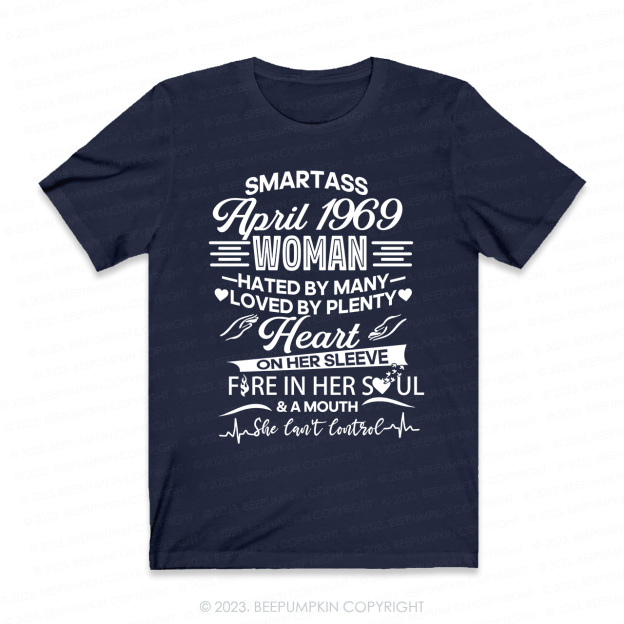 Heart On Her Sleeve Fire In Her Soul Retro T-Shirt
