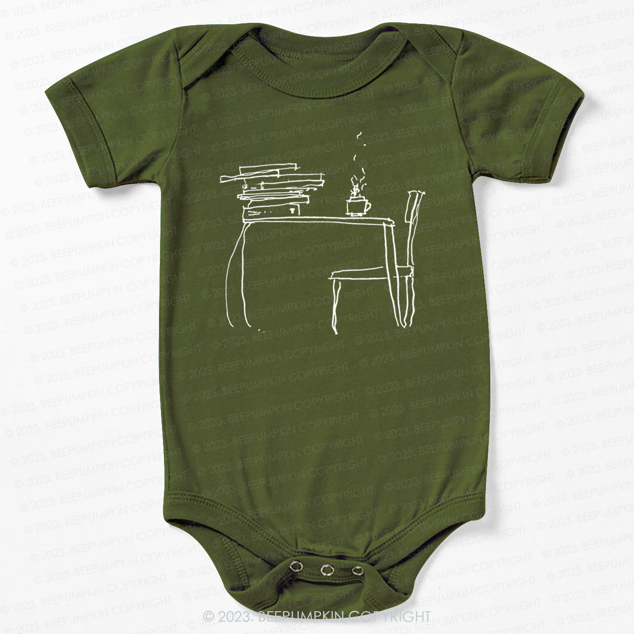 Literary Coffee Book Lover Bodysuit For Baby
