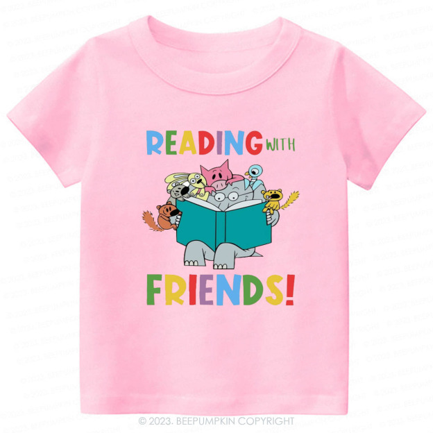 Reading With Friends Kids Shirt