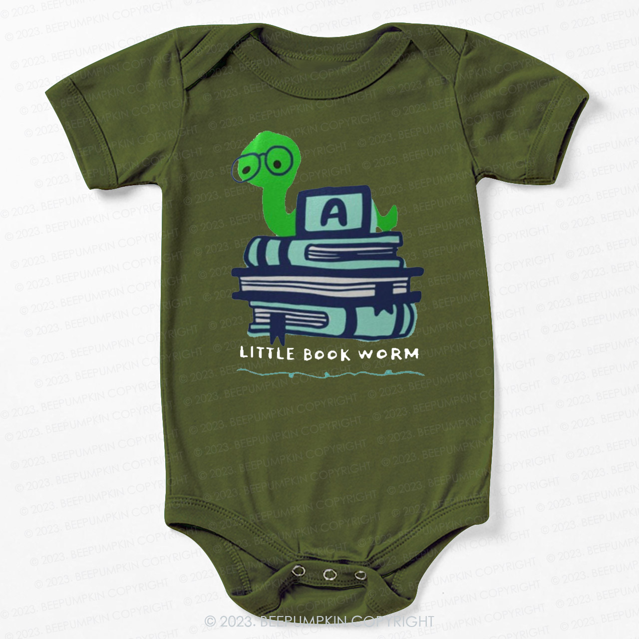 Little Book Worm Bodysuit For Baby