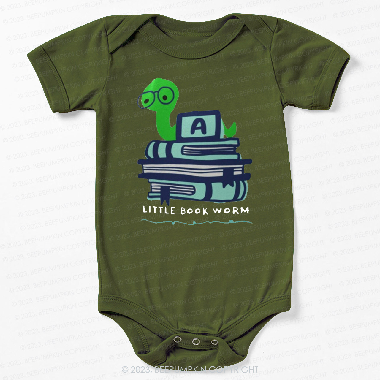 Little Book Worm Bodysuit For Baby