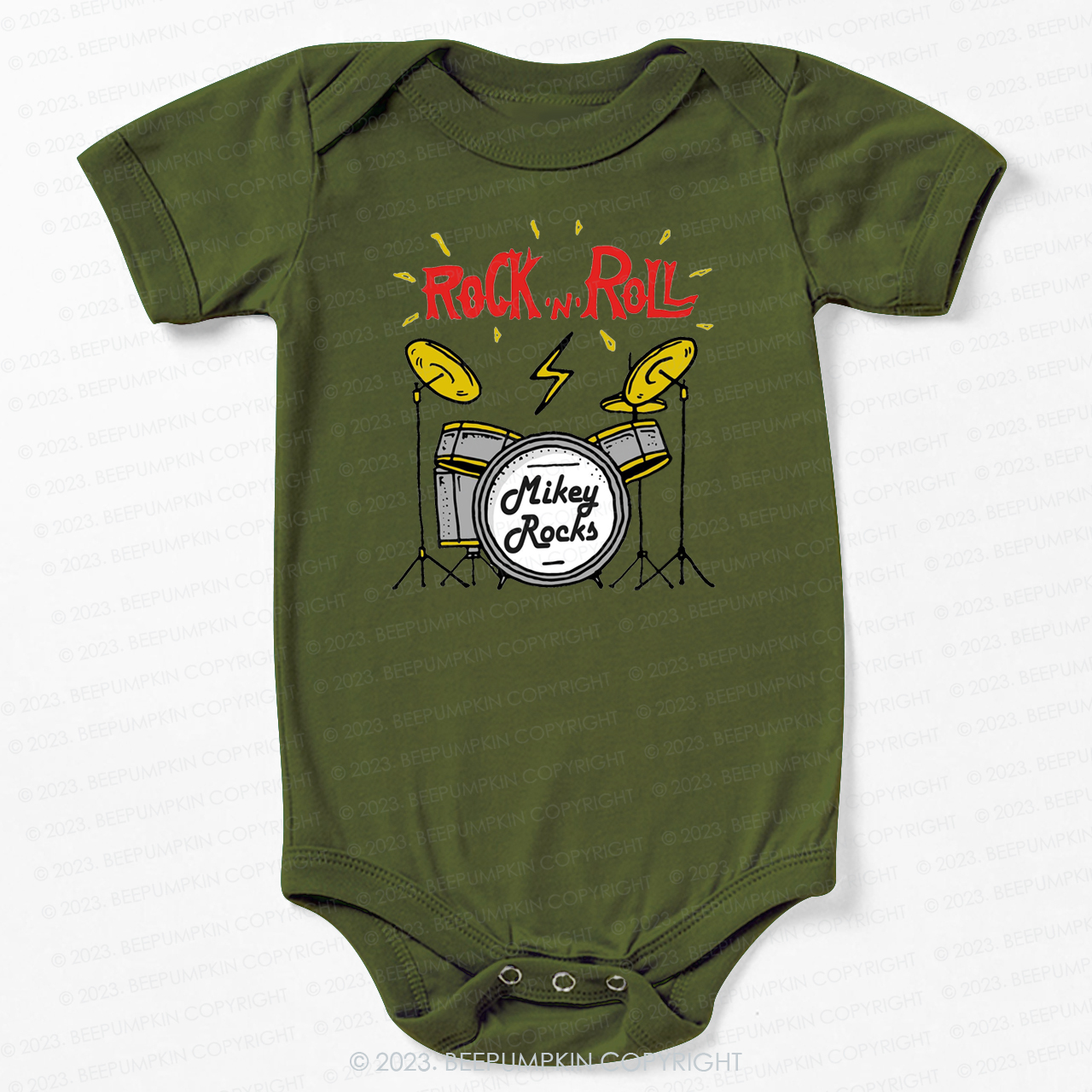 Rock 'n' Roll Future Music Rock Star Bodysuit For Baby