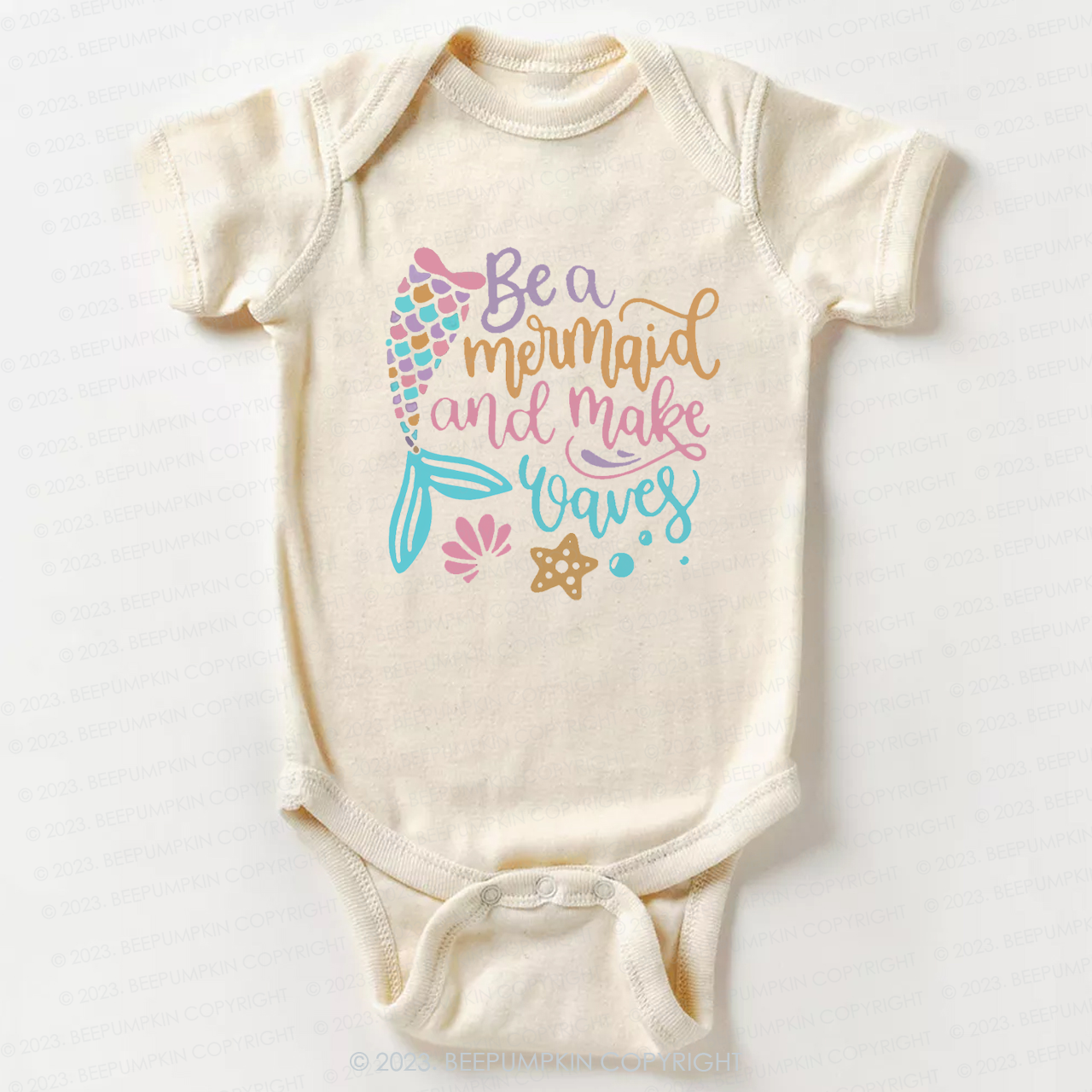 Be A Mermaid And Make Waves Bodysuit For Baby