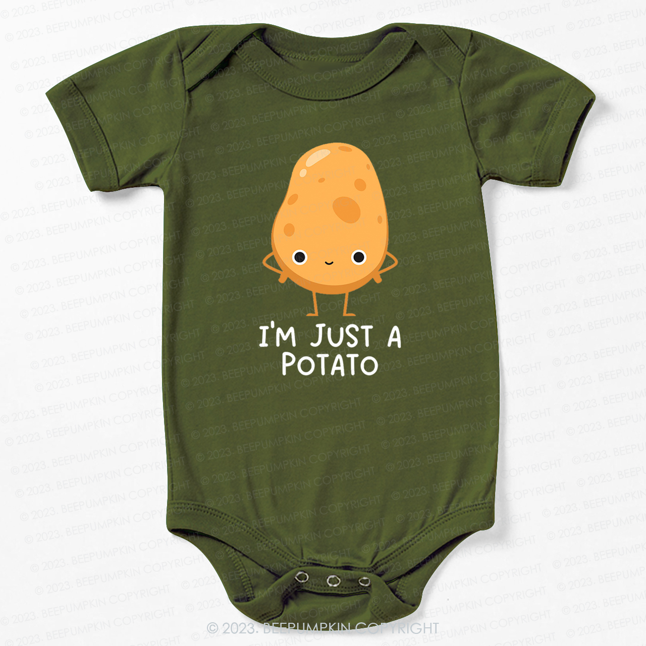 I'm Just A Potato Natural Bodysuit For Baby