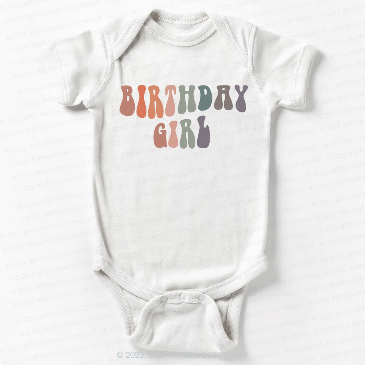 Birthday Girl Cute Retro Bodysuit For Baby