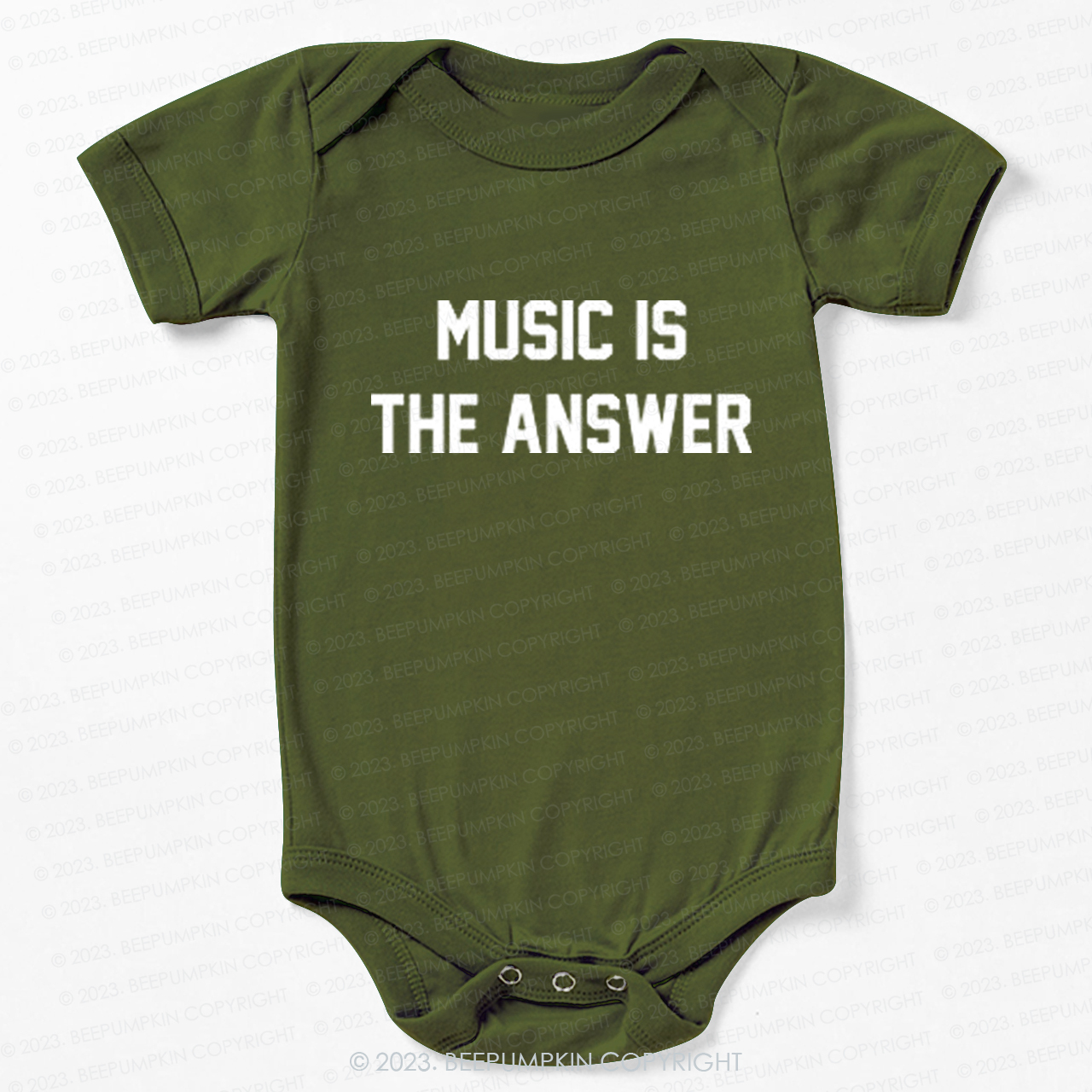 Music Is The Answer Bodysuit For Baby