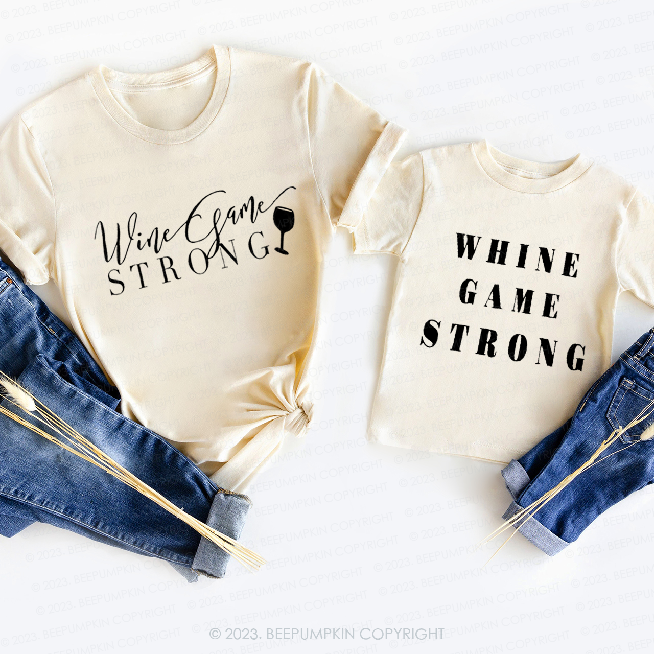 While Game Strong T-Shirts For Mom&Me