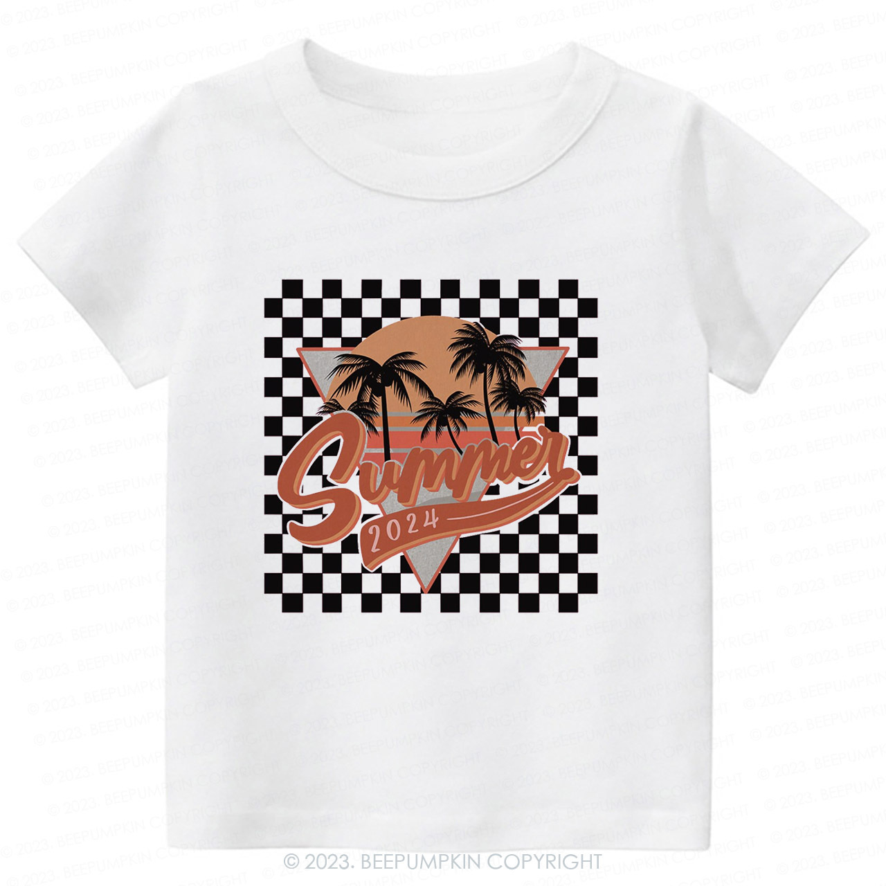 Retro Summer 2024 Natural Kids Shirt