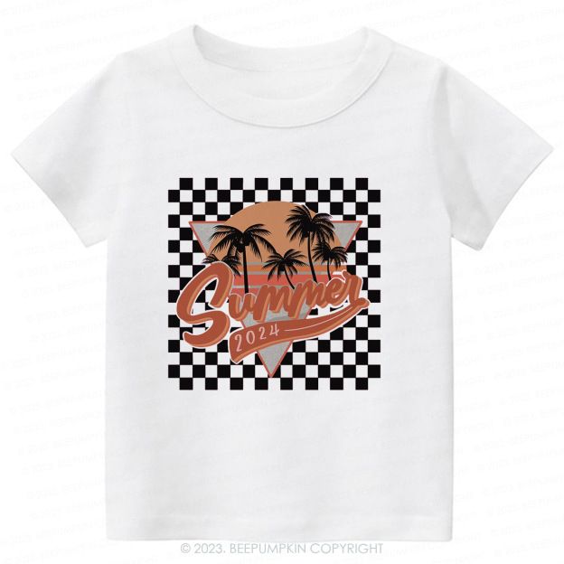 Retro Summer 2024 Natural Kids Shirt