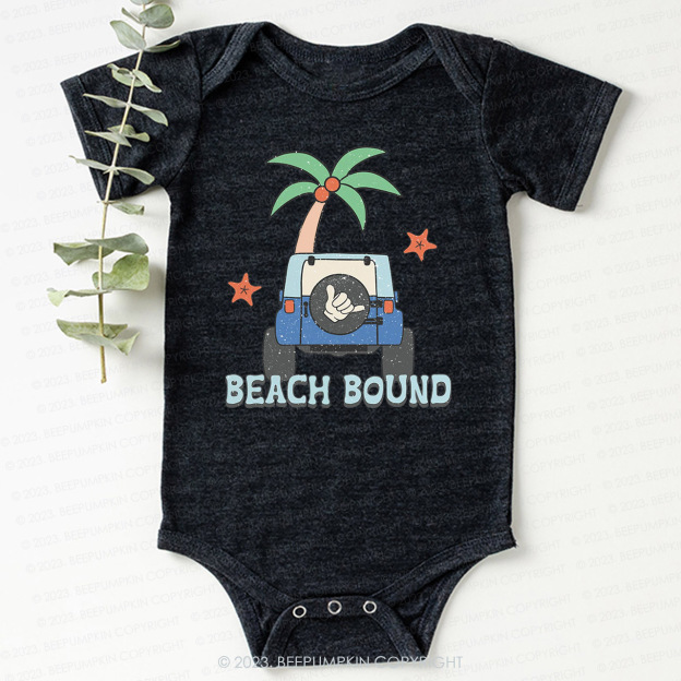 Beach Bound Car And Tree Bodysuit For Baby