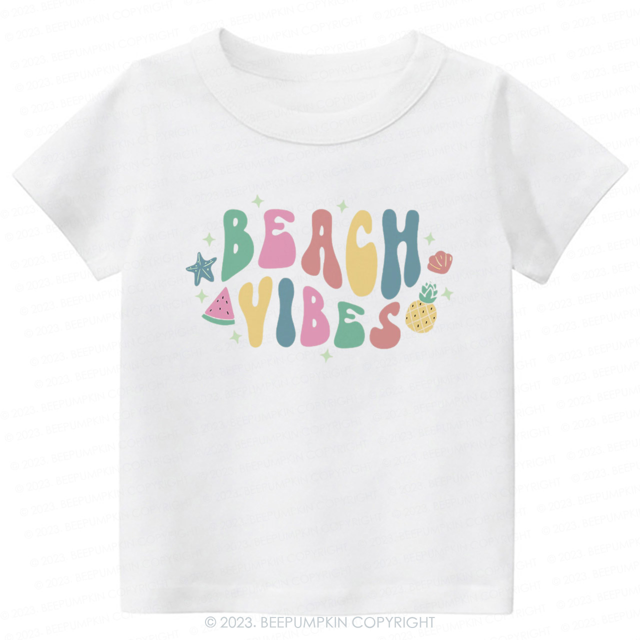 Retro Summer Beach Vibes Kids Shirt