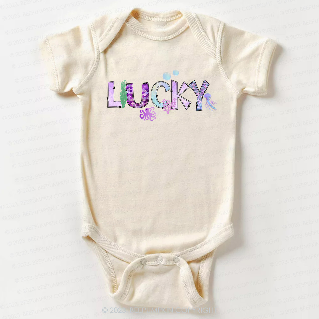 Ocean Mermaid Bodysuit For Baby