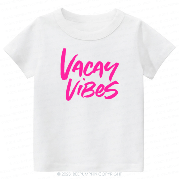 Vacay Vibes Neon Kids Shirt