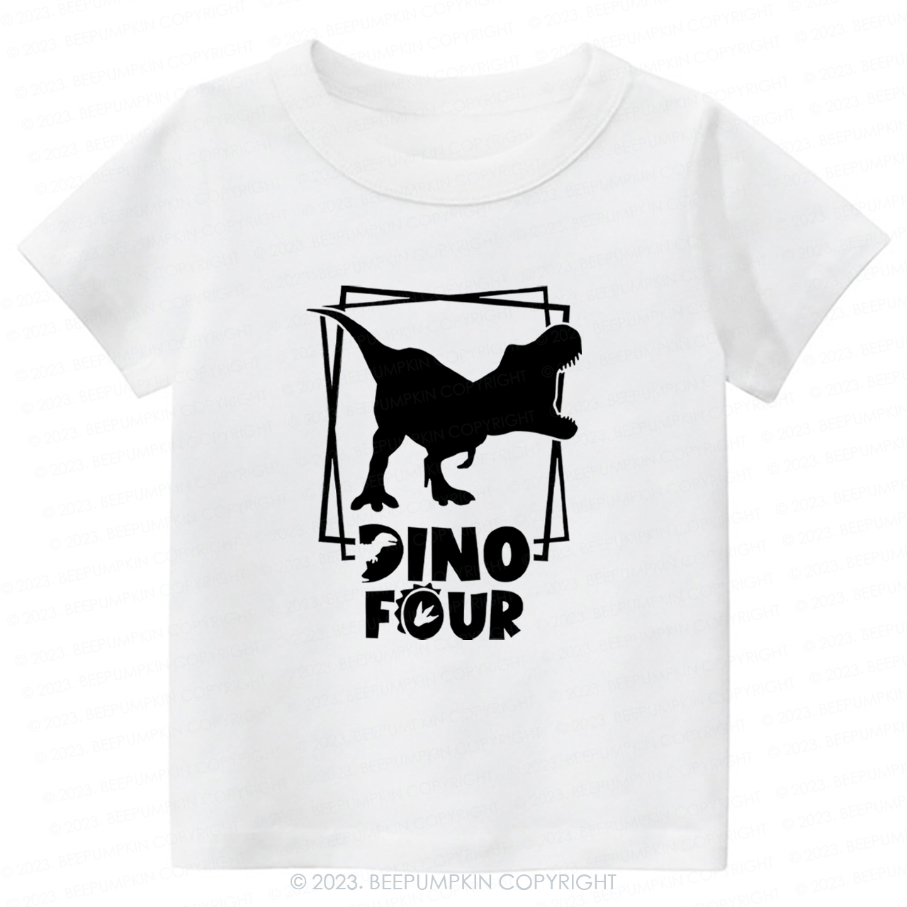 Dino Square T-Rex Kids Shirt