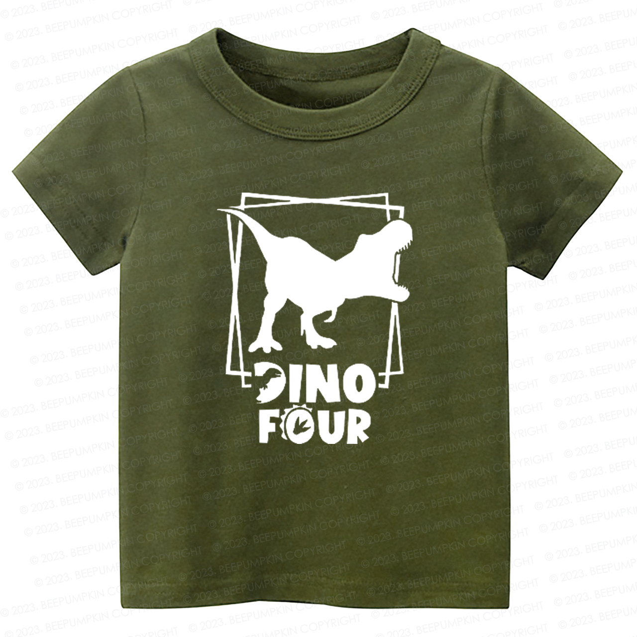 Dino Square T-Rex Kids Shirt