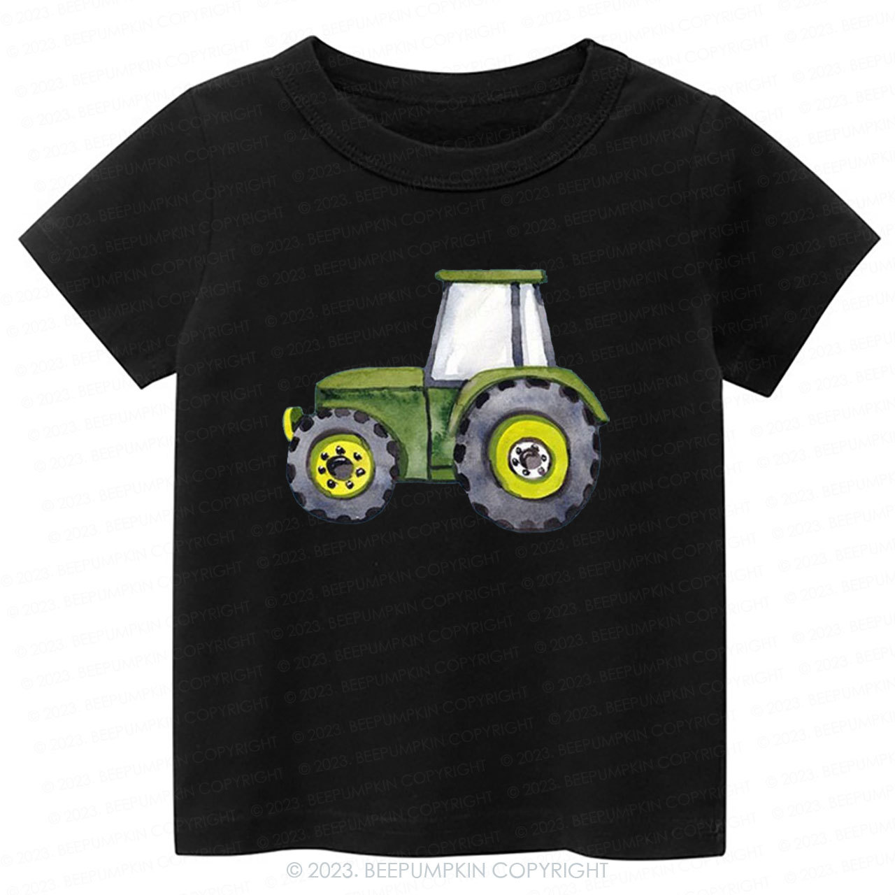 Cute Tractor Lover Shirt For Kids