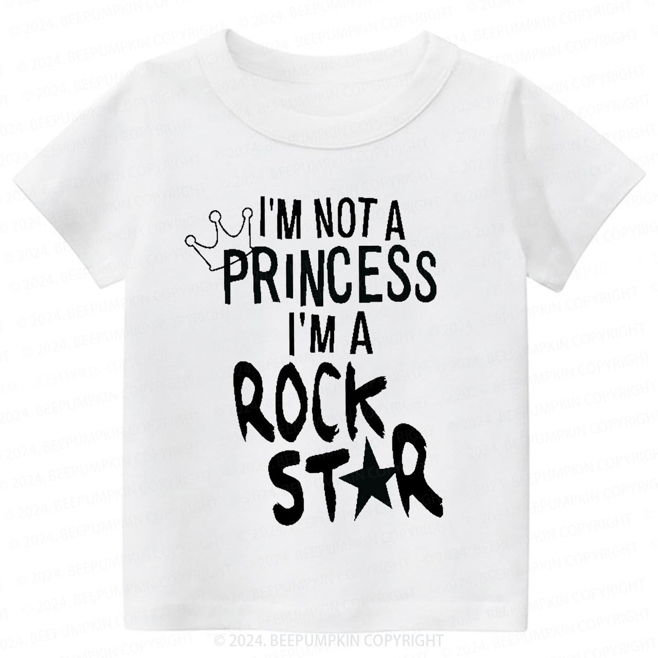 I'm Not A Princess I'm A Rock Star Toddler&Kids Tees 8