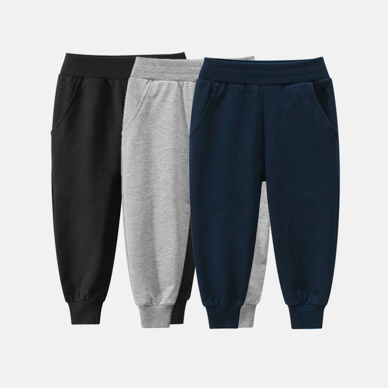 Solid Color Sports pants For Toddler Kids
