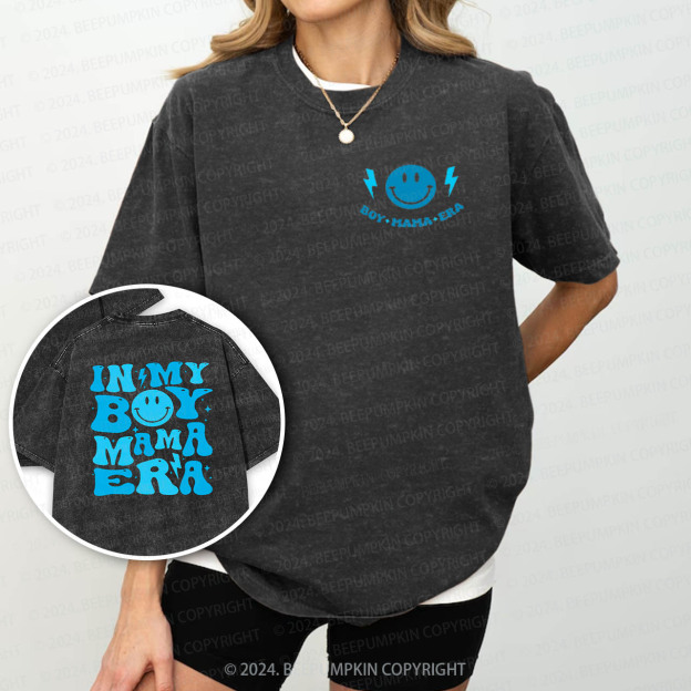 In My Boy Mama Era Mama Washed T-Shirts 