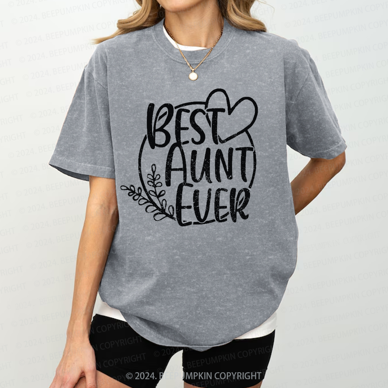 Best Aunt Ever Aunt Washed Tees