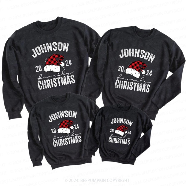 2024 Personalized Custom Christmas Family Sweatshirts