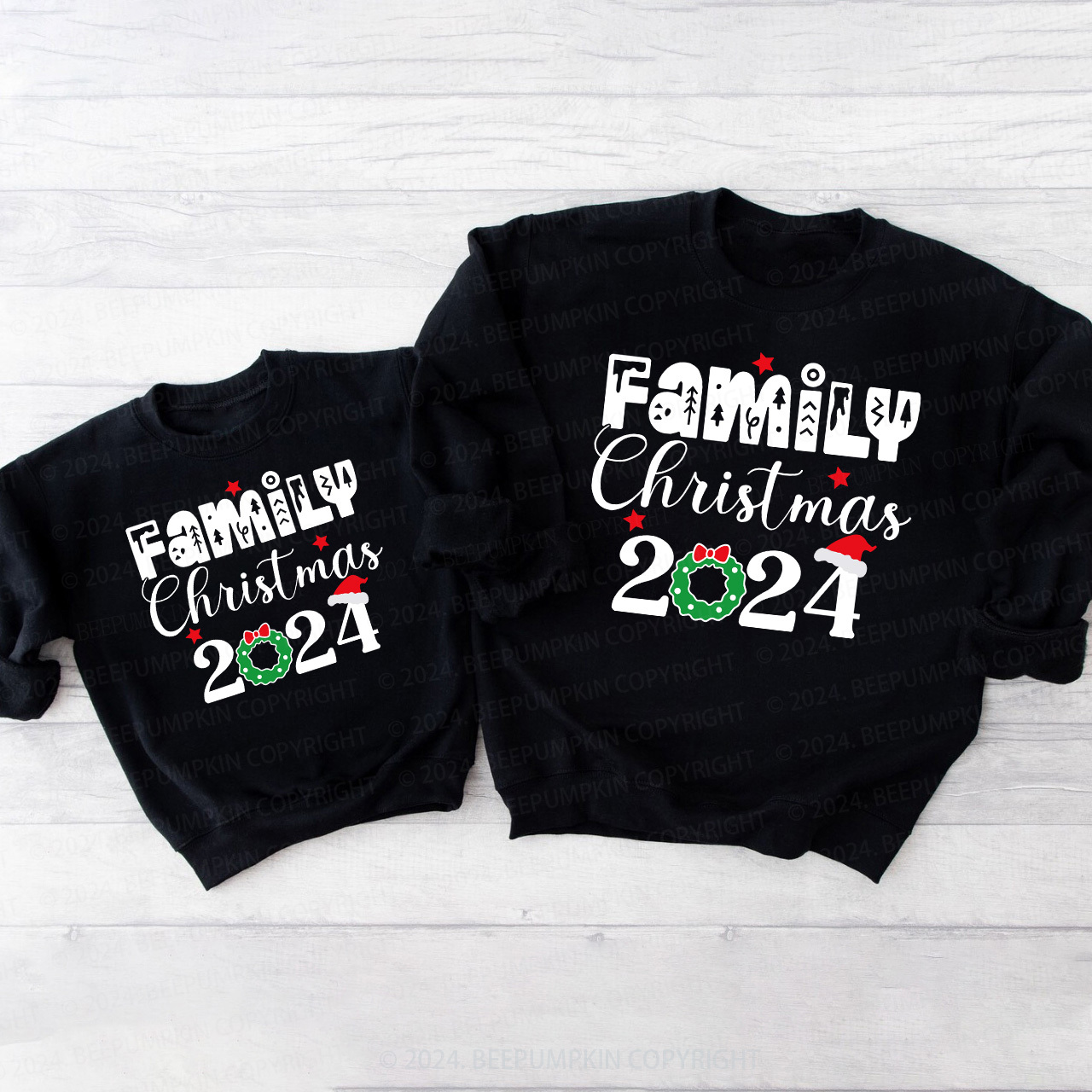 Family Christmas 2024 Holiday Funny Sweatshirts