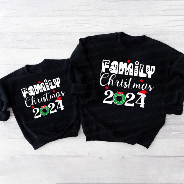 Family Christmas 2024 Holiday Funny Sweatshirts