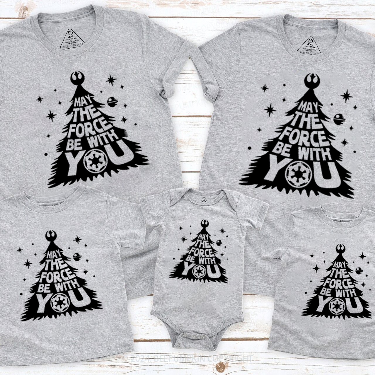 Wishing Christmas Tree Matching T-Shirts