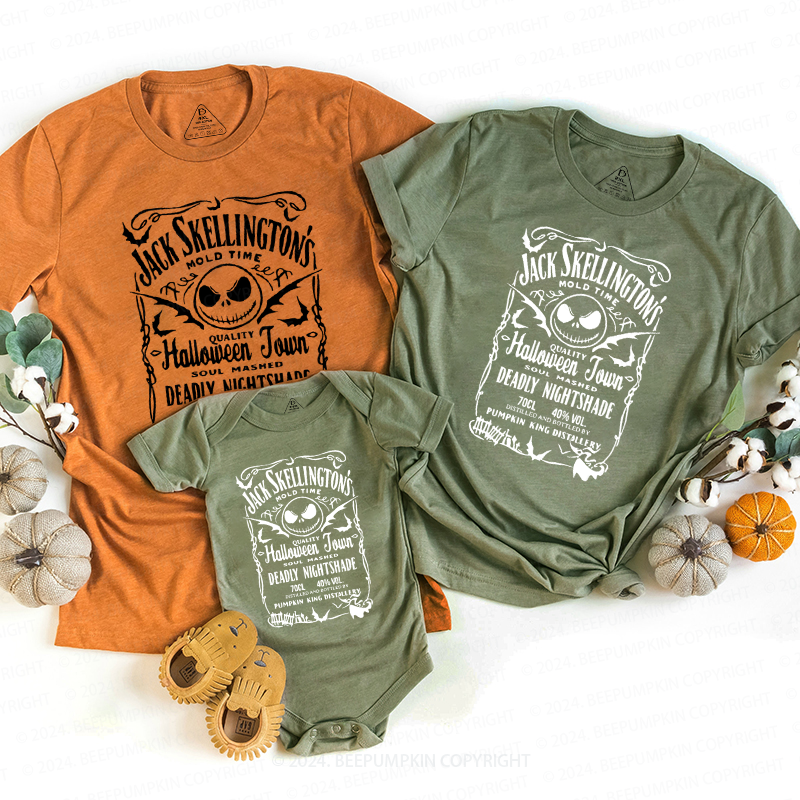 Cute Skeleton Halloween Family Matching Shirts