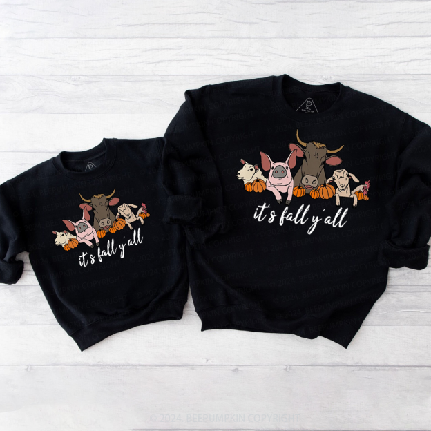 It's Fall Y'all Family Matching Sweatshirt