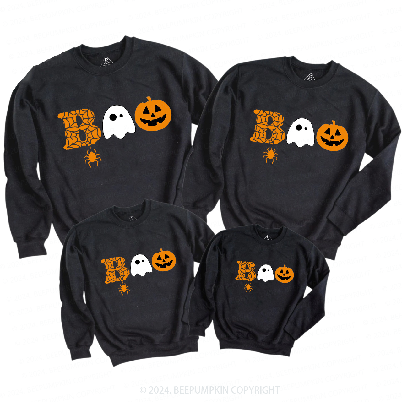 Halloween Boo Ghost Family Matching Sweatshirt