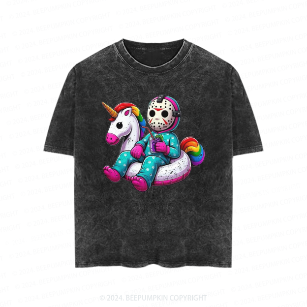 Spooky Season Halloween Ghost  Toddler&Kids Washed Tees          