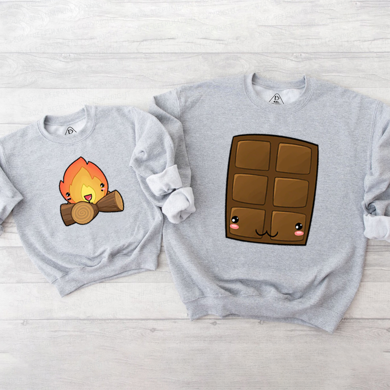 Group S'mores Halloween Family Matching Sweatshirt