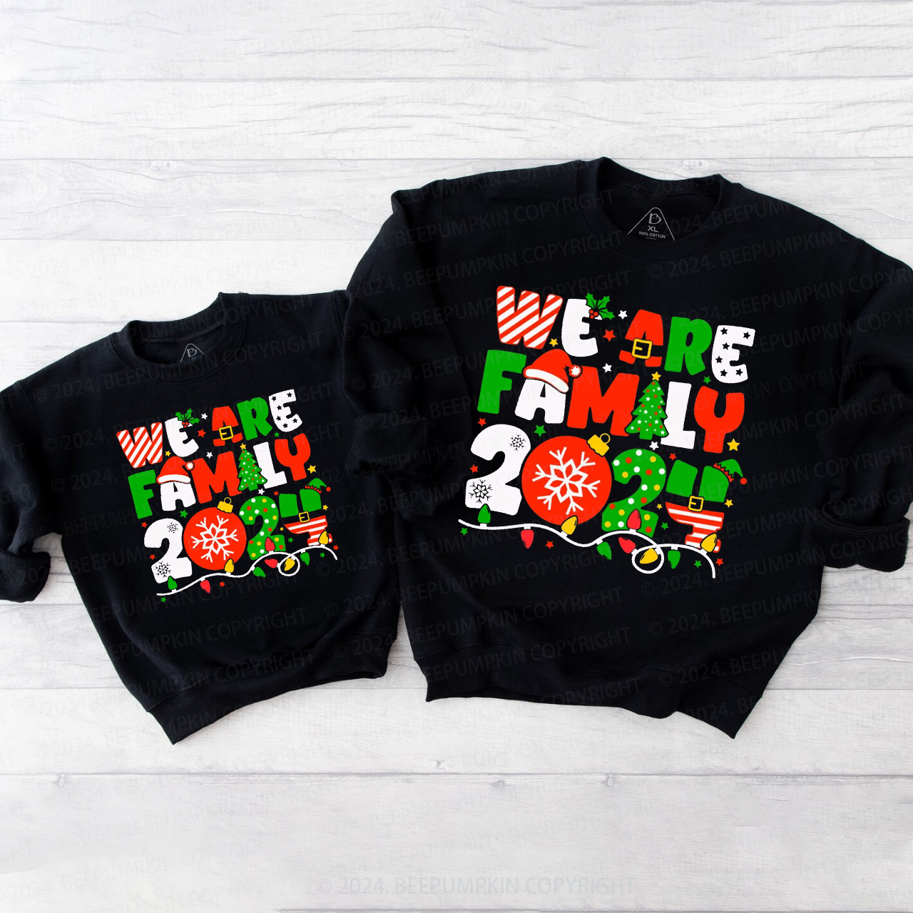We Are Family Christmas Family Christmas Sweatshirt