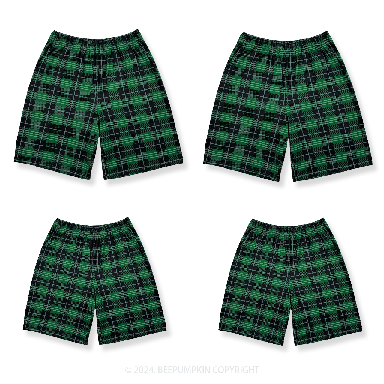 Christmas Full Print Shorts For Family Beepumpkin